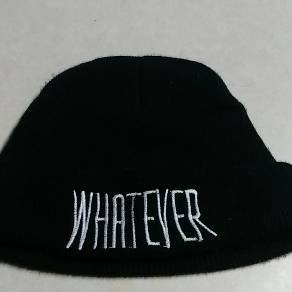 Whatever Skull Cap Hat $23